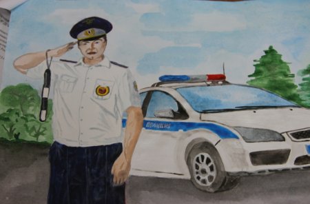 Полицейский рисунок