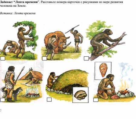 Занятия первобытных людей в картинках