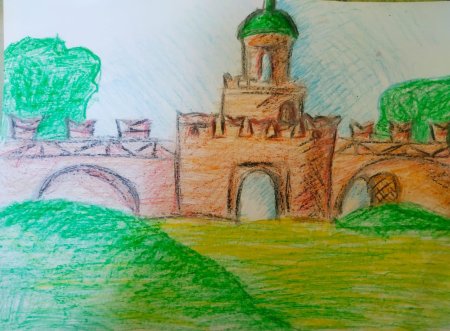 Рисование тульского Кремля