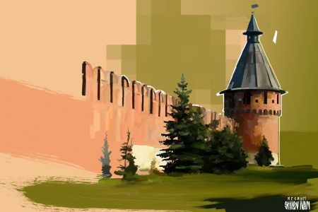 Тульский Кремль вектор