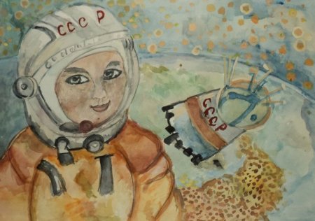 Рисунок космонавтики