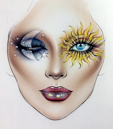 Макияж карандашом