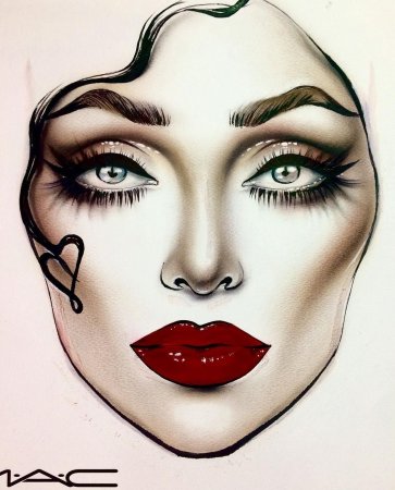 Макияж иллюстрация