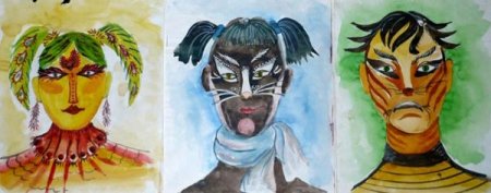 Эскиз грима литературного персонажа