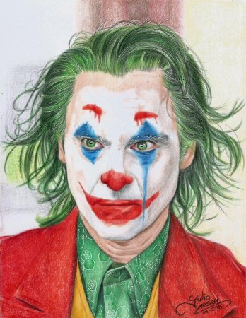 Drawing Джокер Хоакин Феникс