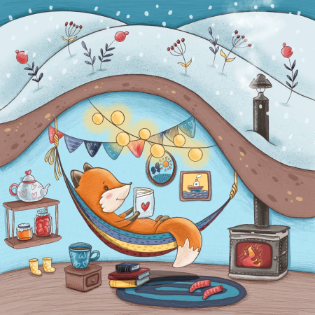 Уютная норка иллюстрации