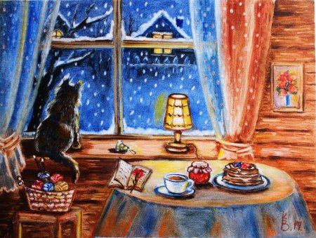 Уютный зимний вечер
