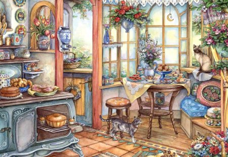 Уютный мир в картинах Ким Якобс