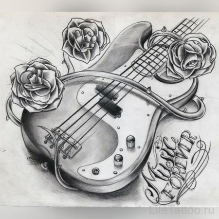 Гитара набросок