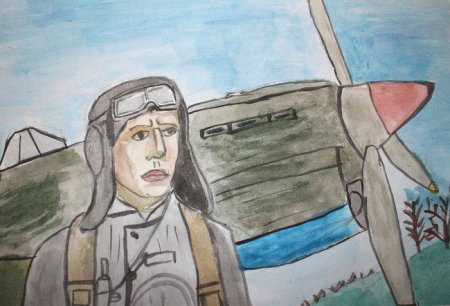 Детские рисунки летчика