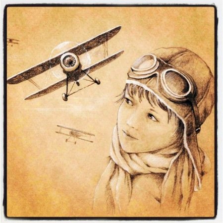 Летчик рисунок