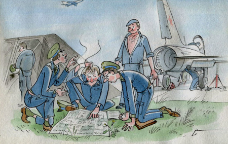 Самолет ВОВ раскраска