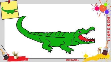 Гребнистый крокодил раскраска