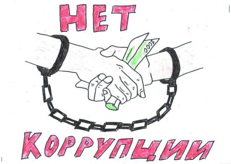 Рисунок на тему нет коррупции