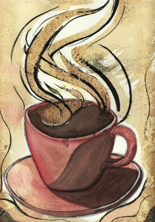 Стилизованная Кружка кофе