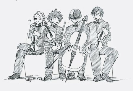 Иллюстрация на тему квартет