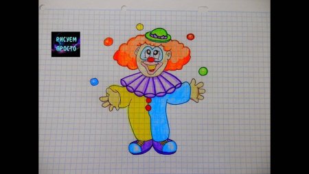 Лицо клоуна раскраска
