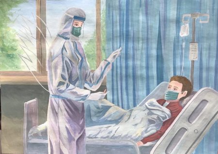 Рисунок на тему врач