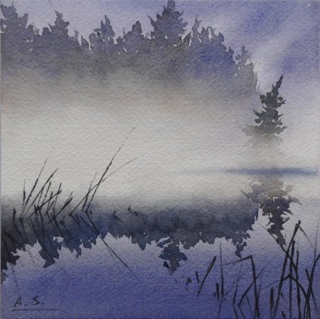 Туман акварелью