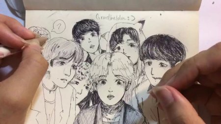 БТС 2021 рисунки