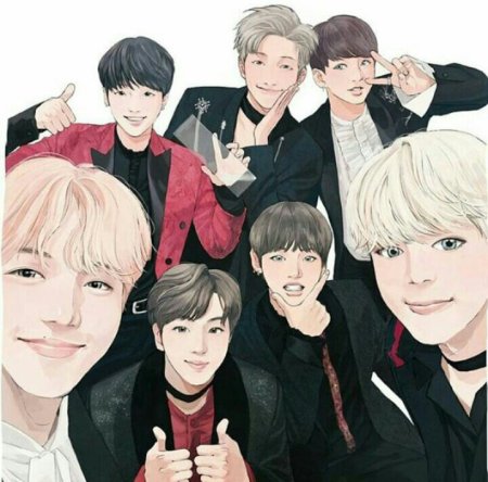 Чиби БТС Юнги и Хосок