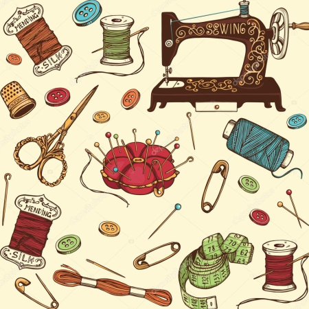Иллюстрации Швейные инструменты
