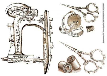 Швейные принадлежности декупаж