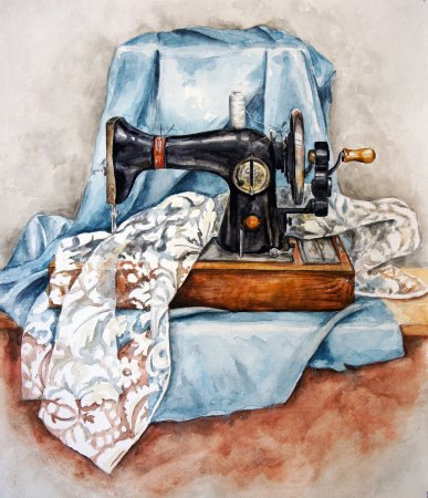 Нитки иголки швейная машинка