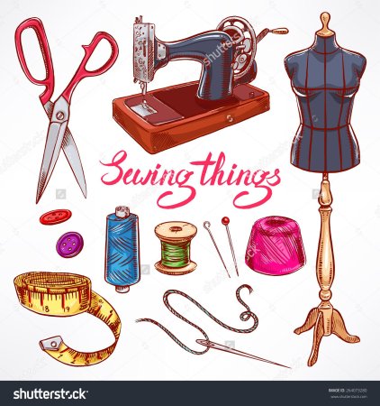 Швейная машинка стилизованная