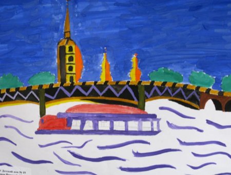 Детские рисунки Санкт-Петербурга