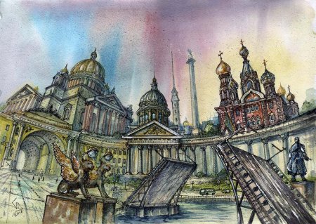 Санкт-Петербург иллюстрации