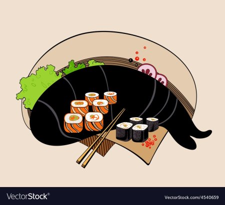 Мультяшные морепродукты роллы