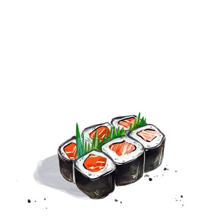 Рисовать роллы