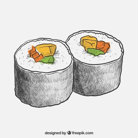 Роллы рисунок