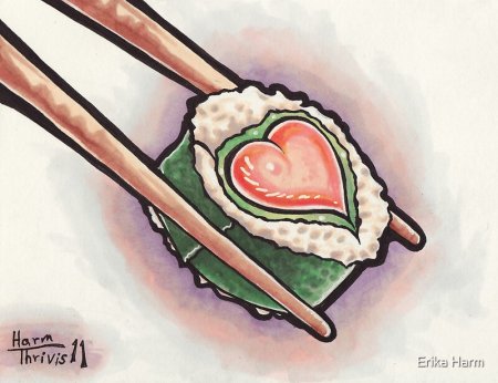Легкие рисунки роллы