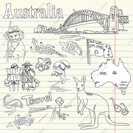 Австралия рисунок