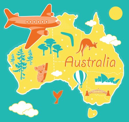 Австралия рисунок