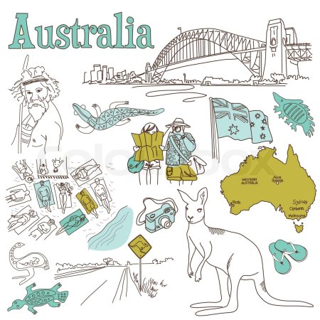 Австралия иллюстрация
