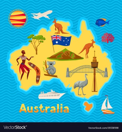 Австралия раскраска для детей