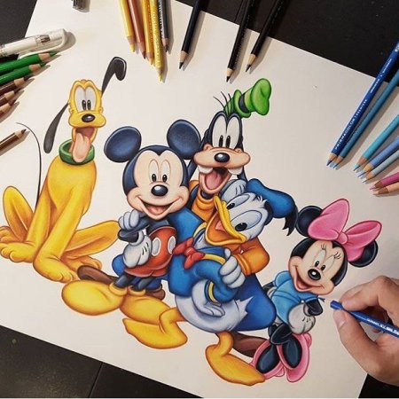 Диснеевские рисунки карандашом