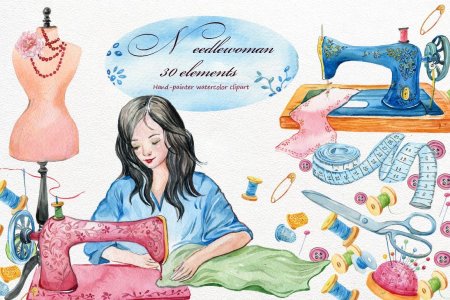 Швея иллюстрация