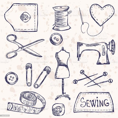 Швейные принадлежности декупаж