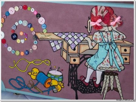 Открытка для портнихи