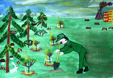 Рисунок на тему лес