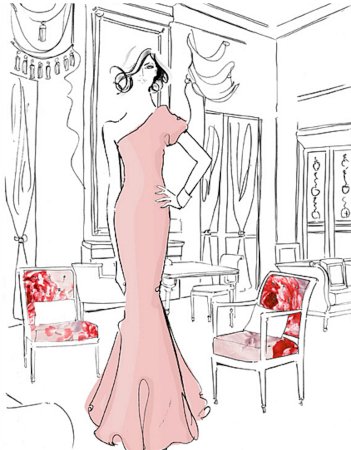 Мультяшная девушка дизайнер