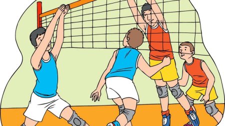 Рисунок на тему волейбол