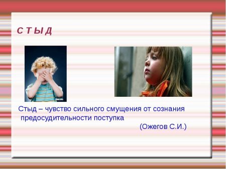 Стыд и вина