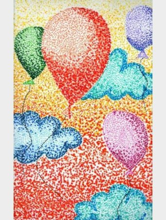 Рисование пуантилизм