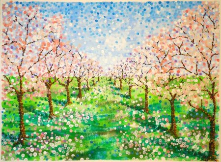 Пуантилизм сад