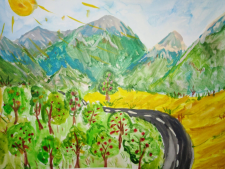 Рисунок на тему родная природа